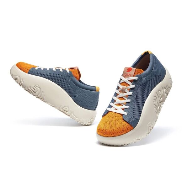 UIN Men’s Chunky Fashion Sneakers Travel Shoes (AMBER GREY VIGO IV ) - Picture 4 of 9